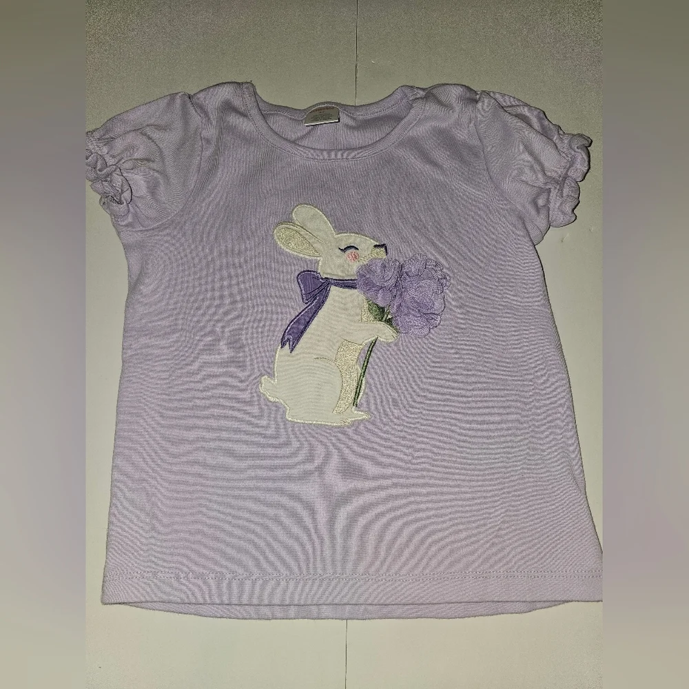 2 GYMBOREE Bunny Shirt — 4T Pink Purple